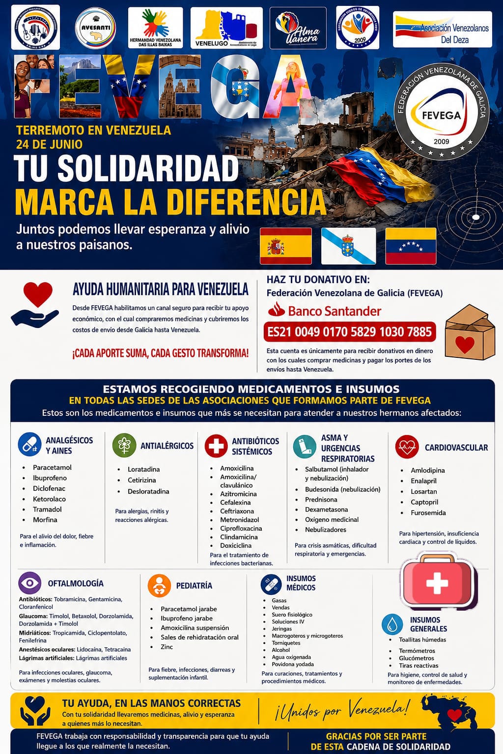 🇻🇪 *AYUDA HUMANITARIA POR EL TERREMOTO EN VENEZUELA* 🇻🇪